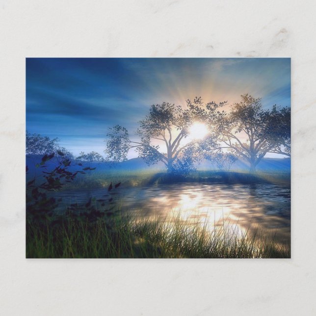 Blue Sunset Postcards (Front)