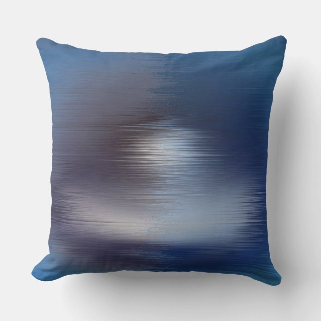 Blue Sunset Throw Pillow (Front)