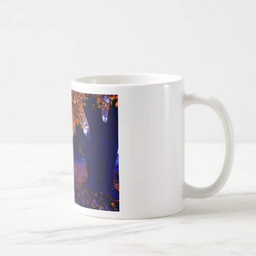 Blue Sunset Trees Coffee Mug