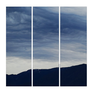 Blue Sunset Triptych