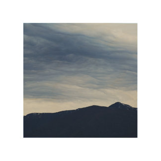 Blue Sunset Wood Wall Art