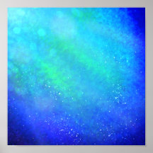 Blue Supernova – Vibrant Digital Art Print