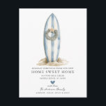 Blue Surfboard Christmas Moving Announcement<br><div class="desc">Celebrate the joy of the holiday season and new beginnings with our charming blue surfboard Christmas moving announcement card. This delightful postcard features a vibrant surfboard design, perfectly encapsulating the spirit of a coastal home sweet home. Ideal for sharing your exciting news with friends and family, this card combines festive...</div>