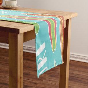 Blue Surfboard Table Runner