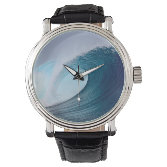Blue surfing wave tropical ocean watch (Front)
