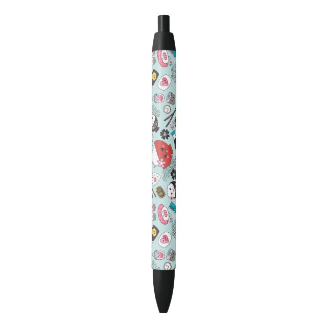 Blue Sushi Personalized Cute Fun Pen (Front Vertical)