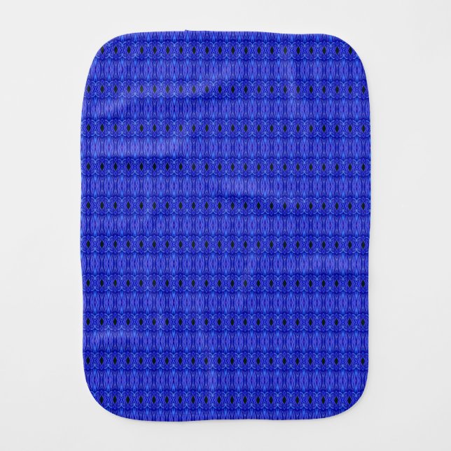 Blue Swags Burp Cloth (Front)