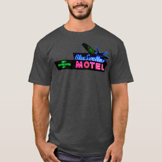 Blue Swallow Motel Neon Sign Route 66 T-Shirt