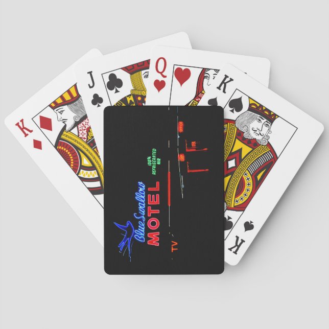 Blue Swallow Motel, Route 66, Tucumcari, N.M. Poker Cards (Back)