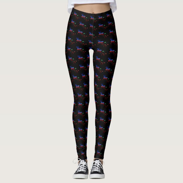 Blue Swallow Motel Route 66 Tucumcari, NM Leggings (Front)