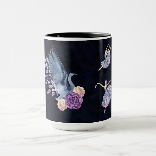 Blue Swan Ballerina Mug