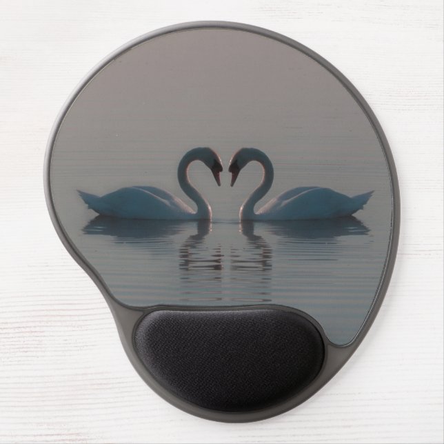 Blue Swans  Gel Mouse Pad (Front)