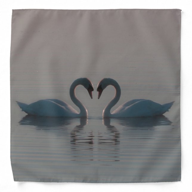 Blue Swans Must Be Love Bandana (Front)