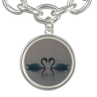 Blue Swans Must Be Love Bracelet