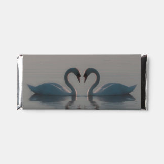 Blue Swans Must Be Love Hershey Bar Favors
