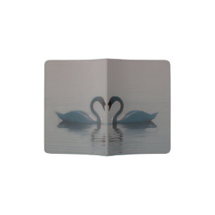 Blue Swans Must Be Love Passport Holder