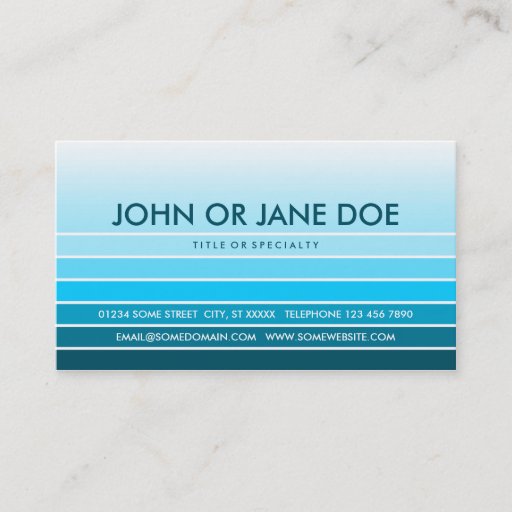 Customizable blue swatch business cards