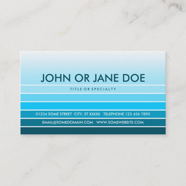 blue swatch business card (Front)