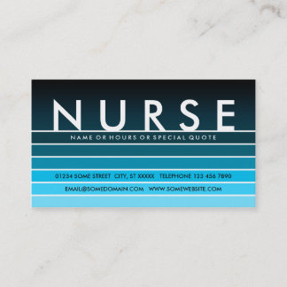 blue swatch NURSE Business Card