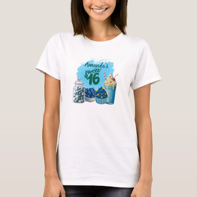 Blue Sweet Sixteen Tshirt (Front)