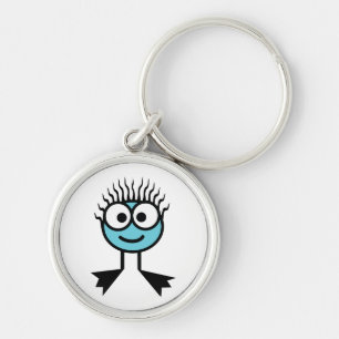 Blue Swim Character Key Ring