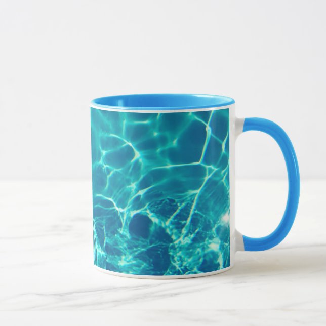 Blue Swimming Pool Water Coffee Tea Soup Cup Mug (Right)