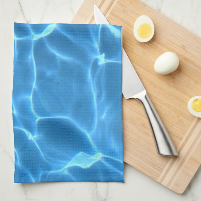 Blue Swimming Pool Water Pattern Towel (Quarter Fold)
