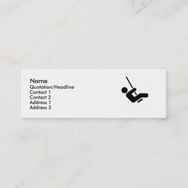 Blue Swinger Calling Card (Front)