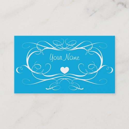 Blue Swirl Business Cards