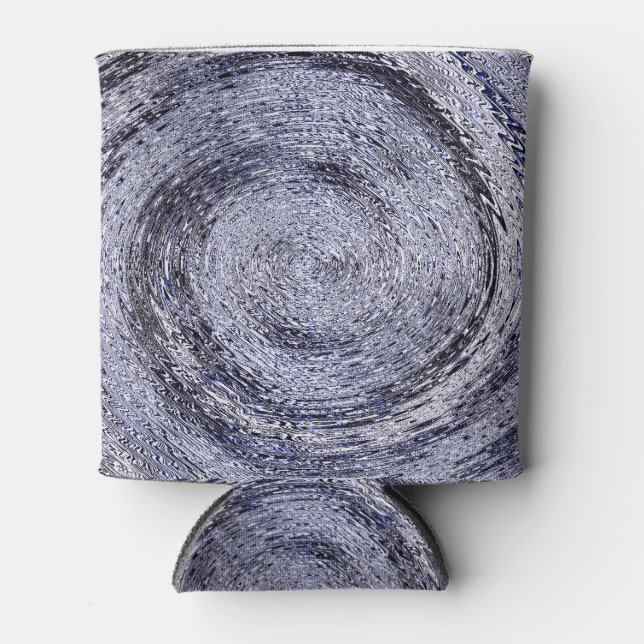 Blue Swirl  Can Cooler (Front)