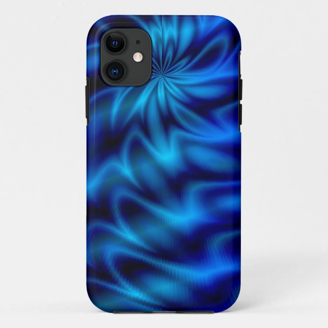 Blue Swirl Case-Mate iPhone Case (Back)