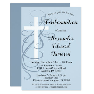 boys confirmation invitations zazzle