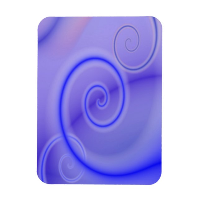 Blue Swirl Flexible Magnet (Vertical)