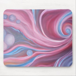 Blue swirl Mouse Pad