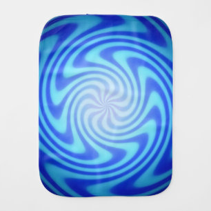“Blue Swirl” Psychedelic Burp Cloth