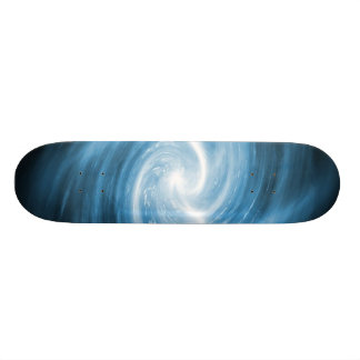 blue swirl skateboard deck
