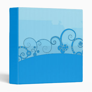 blue swirled fantasy binder