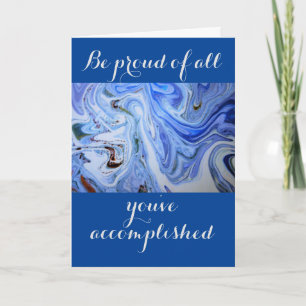 Blue Swirled Nurse Practitioner's Greeting Card