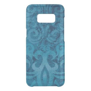 Blue Swirling Damask Pattern Uncommon Samsung Galaxy S8 Case
