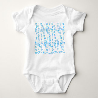 Blue Swirls Baby Jersey Bodysuit