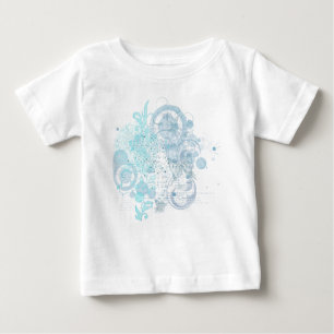 Blue Swirls Baby T-Shirt
