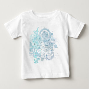 Blue Swirls Baby T-Shirt