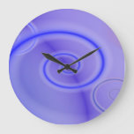 Blue Swirls Clock