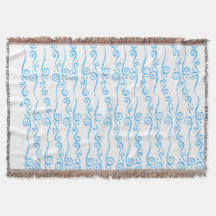 Blue Swirls Fleece Blanket