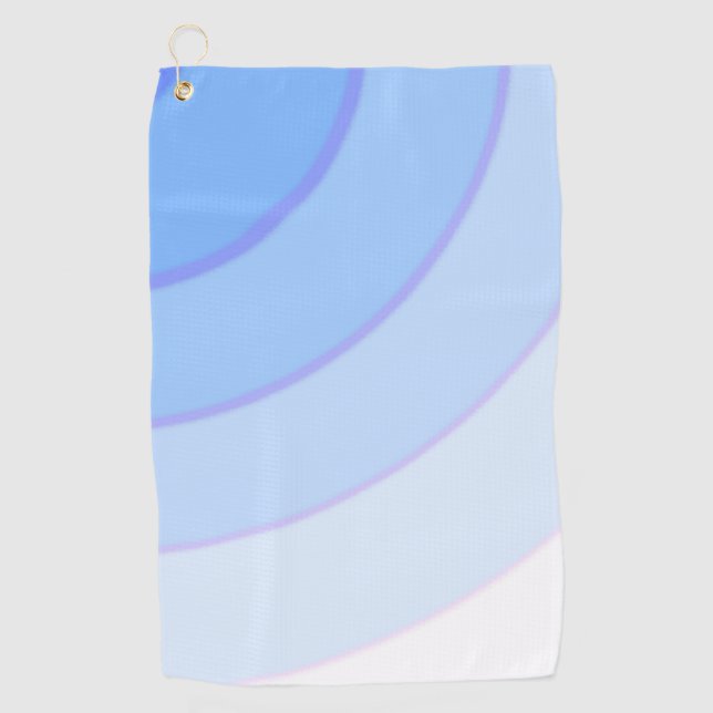 Blue Swirls Golf Towel (Front)