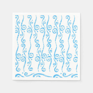 Blue Swirls Napkins