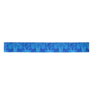 Blue Swirls Satin Ribbon