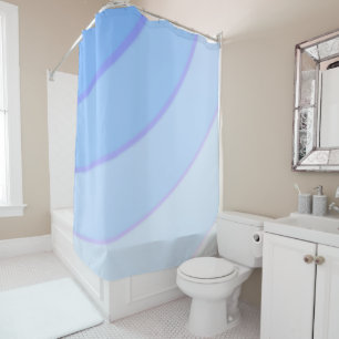 Blue Swirls Shower Curtain