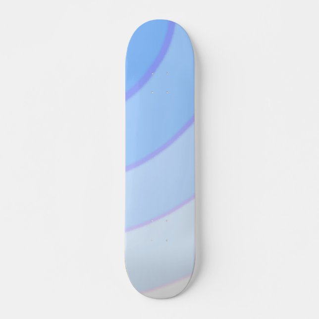 Blue Swirls Skateboard (Front)