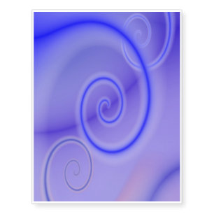 Blue Swirls Temporary Tattoo